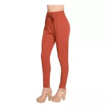 Pantalón Entubado Stretch Para Dama Con Ajuste En Cintura