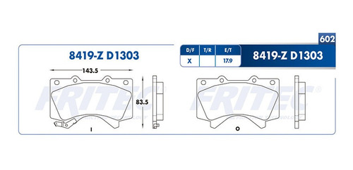 Balatas Delanteras Lx570 2014 Fritec 5.7l Lexus Foto 2