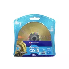 Cds Verbatim Cd-r 52x Lightscribe Pack 10 Cds 700mb/80min