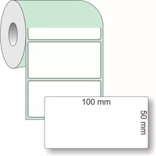 1 Rolo Etiqueta Bopp 100x50 10x5 Argox Zd220 Zebra Os-2140 