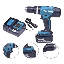 Furadeira Parafusadeira Impacto 18v Makita Dhp453sfx8 Cor Azul-turquesa Frequência 60 110v/220v