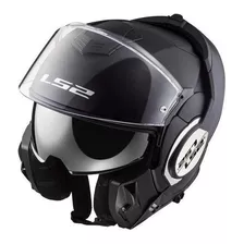 Capacete Para Moto Escamoteável Ls2 Valiant Ff399 Matt Black Solid Tamanho G 