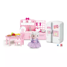 Brinquedo Casinha Feliz Conjunto Cozinha Com Acessórios