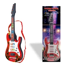Brinquedo Musical Guitarra Premium Infantil Com Luz E Som