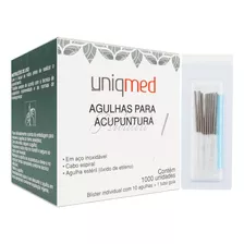 Agulha Acupuntura 0,25x30 Sistêmica - 1000 Agulhas Importado