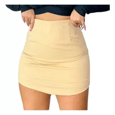 Short Saia Feminino Plus Size Alfaiataria 46 Ao 50 -sofia