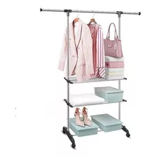 Rack Perchero Para Colgar Ropa Y Zapatos Capacidad 20 Kg