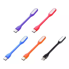 Paquete 5 Lámparas Linternas Usb Led Flexible