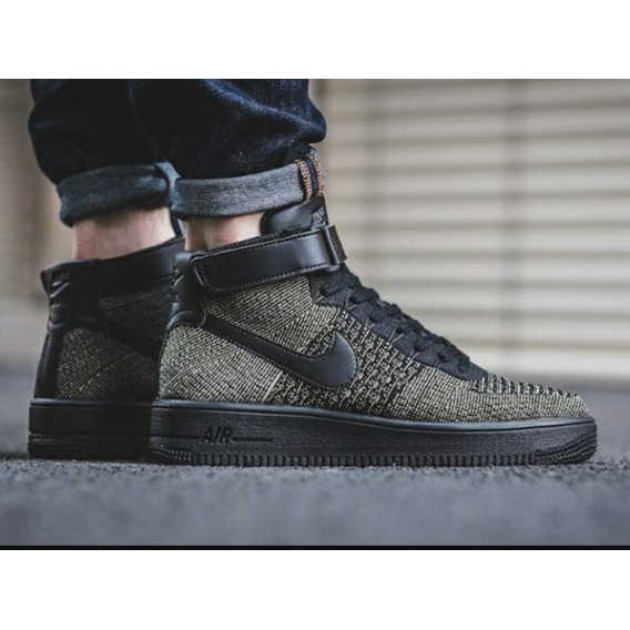 nike air force flyknit negras