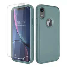 Funda Diverbox iPhone XR Protección Robusta (verde Pino)