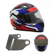 Capacete Fechado Moto Fw3 Modelo Gtn E Viseira Fumê