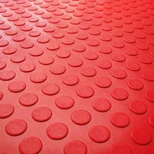 Piso De Borracha Moeda Anti Ruido 3mm 4.00x80cm Vermelho