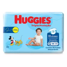 Fraldas Huggies Tripla Proteção G