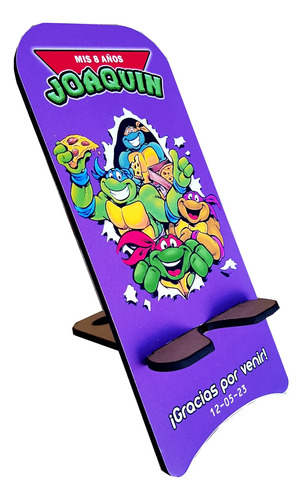 Soporte Celular Tortugas Ninjas Souvenir Cumpleaños Mod3 X30