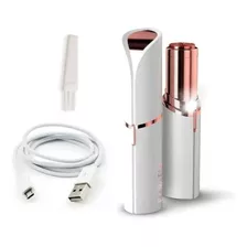 Lápiz Labial Depilador Facial Portátil, Color Blanco, Usb