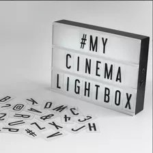 Letrero Luminoso Cinema Lightbox Cartel Vintage Decoración