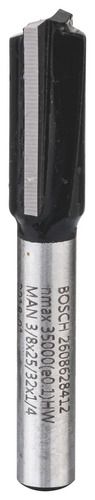 Fresa Router Tupi Ranura Recta 2 Filos 3/8 (9,53mm.) Bosch