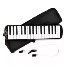 Melodica 32 Notas Lincoln Winds Color Negro Con Funda 