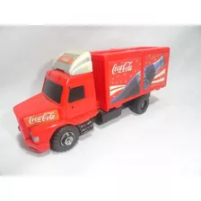 Antigo Caminhão Coca Cola Miniatura Plástico 17cm 