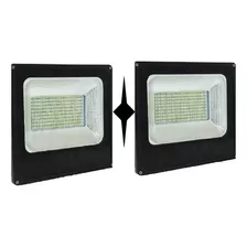 Pack X 2 Focos Reflector Led 300 Watts Ip 66. Color De La Carcasa Negro