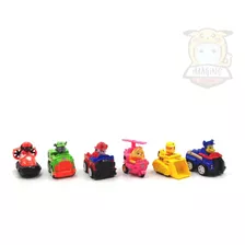 Brinquedos Patrulha Canina - Kit Com 6 Carrinhos De Fricção