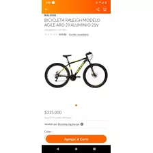 Bicicleta Raleigh Modelo Agile Aro 29_ Aluminio 21v 