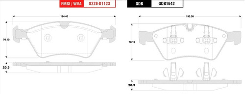 Balata Delantera Mercedes-benz E350 2007 - 2009 Foto 2