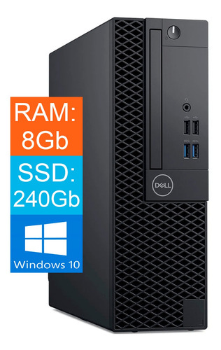 Desktop Dell Optiplex Core I5 7ºgeração 8gb Ssd 2400gb Win10