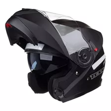 Capacete Moto Texx Escamoteavel Gladiator V3 Preto Fosco