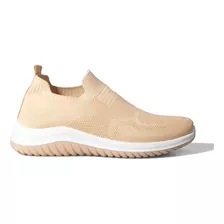 Zapatillas Wake Sport Wkc055 Beige Mujer