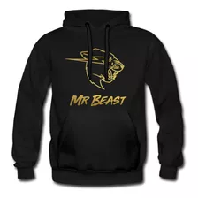 Mr Beast Dorado Tallas Niño & Adulto Sudadera Con Gorro 