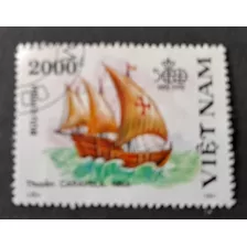 Sello Postal - Vietnam - Descubrimiento De América 1991