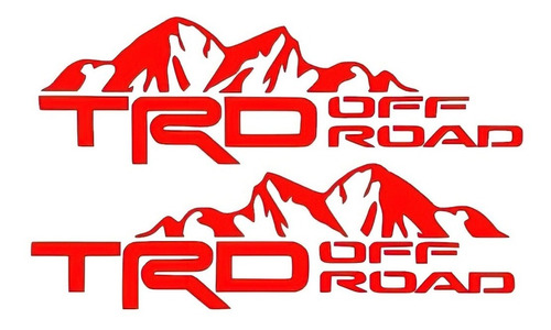 Stickers Vinil  Logotipo 4x4 Off Road 2 Calcomanas Rojo Foto 7