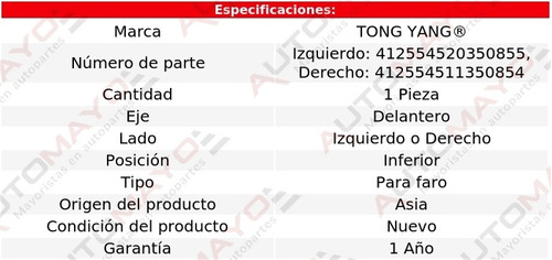 1/ Moldura Faro Delantera Inf Tong Yang Ducato 2006-2014 Foto 2