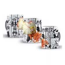 Xicara Café Naruto Manga Sabio Hokage Kurama Personalizada