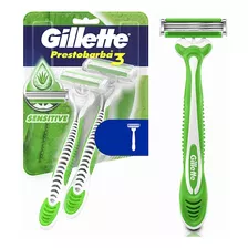 Máquina De Afeitar Gillette Prestobarba 3 Sensitive 2 Unid