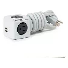 Allocacoc Multitoma En Cubo Extensión De 1.5mts Gris Usb