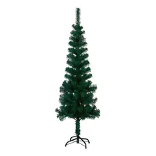 Arvore De Natal Slim Fina 150cm Pinheiro Verde 200 Galhos