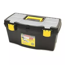 Caja Herramientas Plástica 19.5 Pulgadas 49.5 Cms. Con Gavet Color Negro