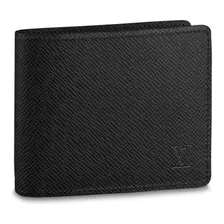 Carteira Louis Vuitton Multiple Noir De Taiga Leather - 9cm X 11.5cm X 1.5cm