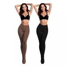 Set 2 Mallones Térmicos Mujer Stretch Leggins Mayon Mallas