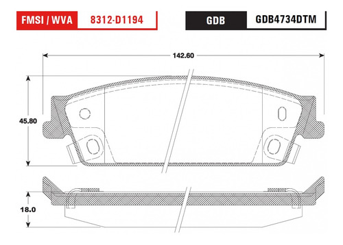 Kit Balatas D/t Ceramica Trw Silverado 2500 2cab 4.8 2014 Foto 3