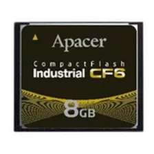 Tarjeta Apacer 8 Gb Industrial Cf6 8 Gb Compact Flash Cf6