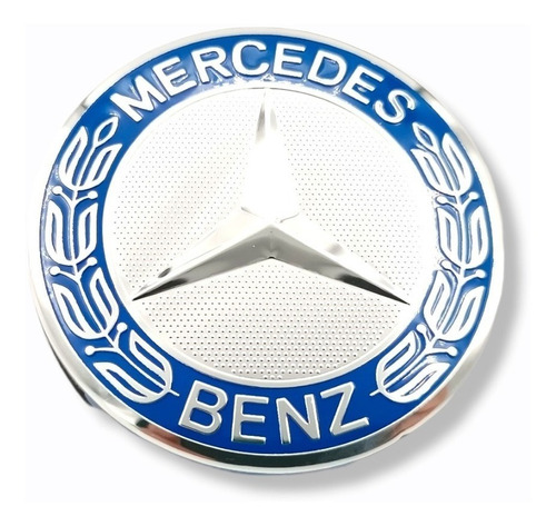 4 Tapas Para Rin Mercedes Benz 75mm Original Light Blue Foto 2