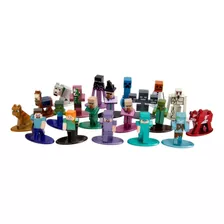 Pack 20 Mini Figuras 1.65 Minecraft Metalfigs Jada 30770