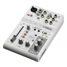 Consola Mixer Yamaha Streaming Usb Interfaz Ag03mk2-w