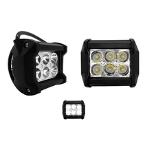 Faros 6 Led Tipo Concha Luz Fija Y Estrobo (par)