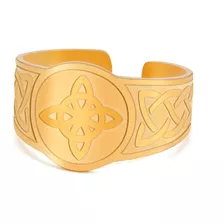 Anillo Ajustable Acero Inoxidable Mujeres Nudo De Brujas 