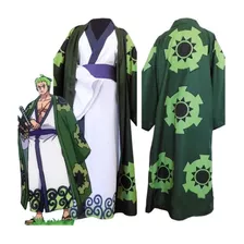 Disfraz De Cosplay De Vos Roronoa Zoro Y Kimono Wano Kuni