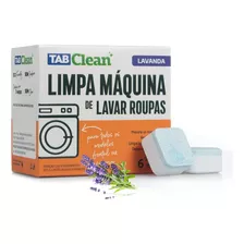 Kit C/ 06 Tabletes Maquina De Lavar Roupas Tabclean Lavanda 